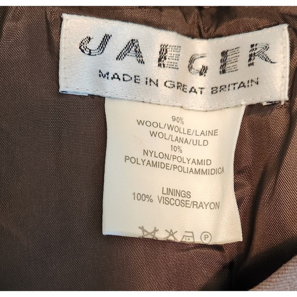 Jaeger taupe pencil wool blend skirt 6 - Picture 4 of 4